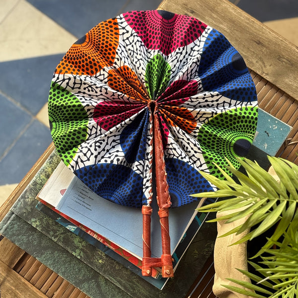 Leque de Tecido Ankara - Gana