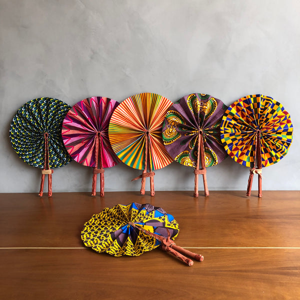 Leque de Tecido Ankara - Gana
