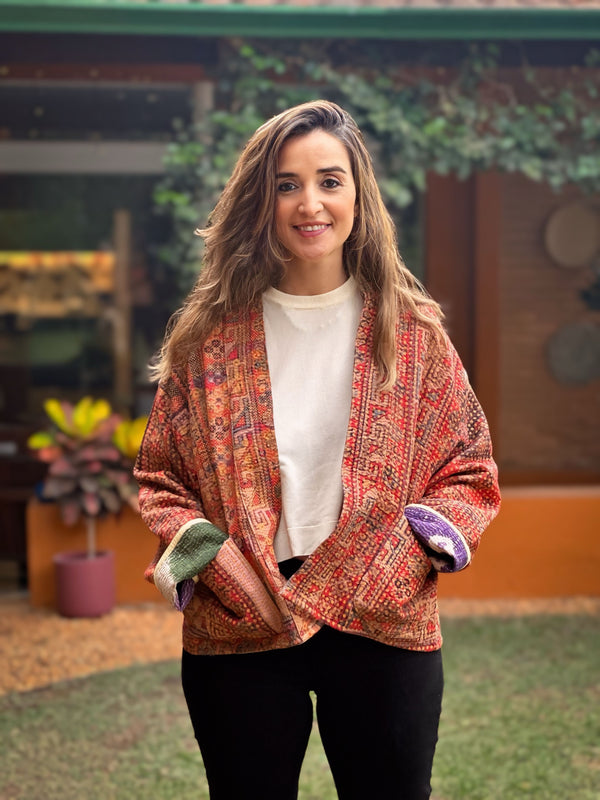 Jaqueta Indiana Kantha M/G