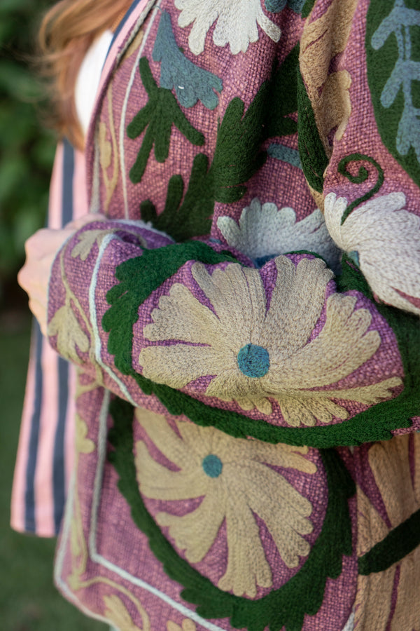 Jaqueta Indiana Bordada Cotton P