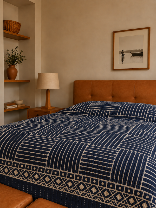 Colcha de Cama Fina Decorativa Indiana