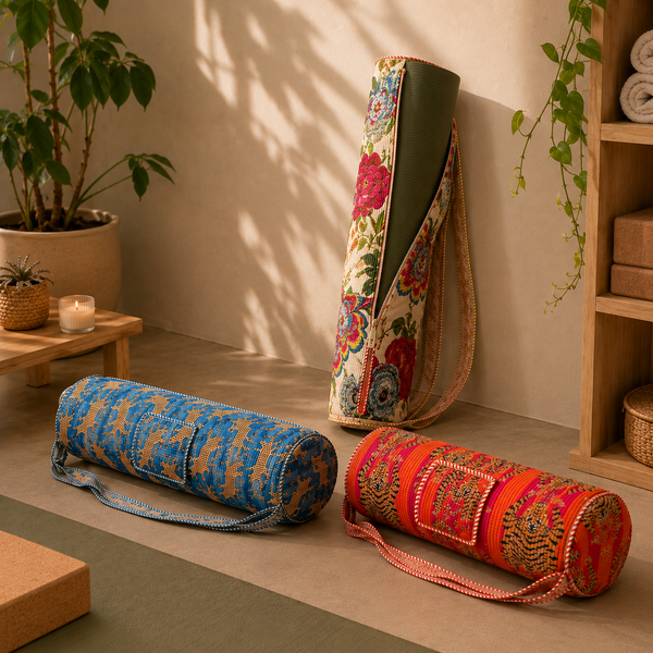 Bolsa de Yoga Indiana Kantha Quilt