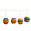 Conjunto de 4 Bolas de Natal Amazônicas