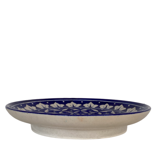 Prato Decorativo Cerâmica Azul de Jaipur M