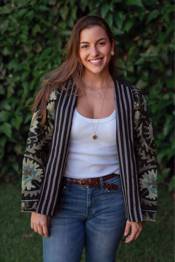 Jaqueta Indiana Bordada Cotton P