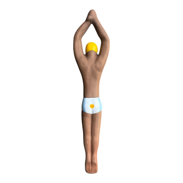 Nadador de Cerâmica - Artesão Leno