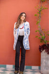 Jaqueta Indiana Bordada Cotton M/G