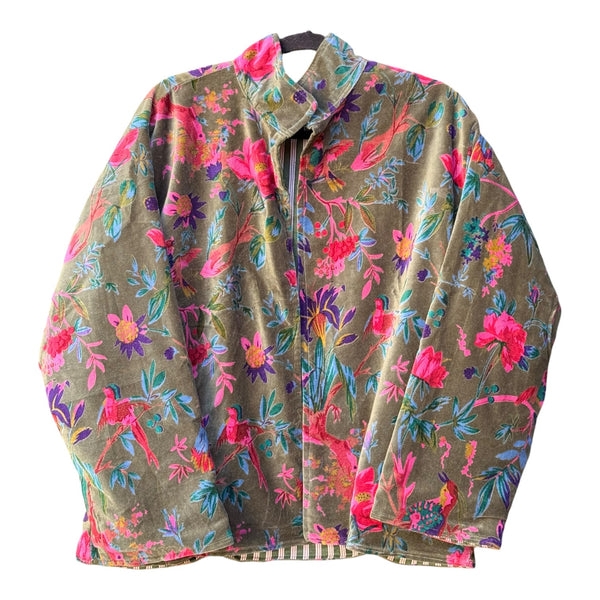 Jaqueta Indiana Velvet Estampada