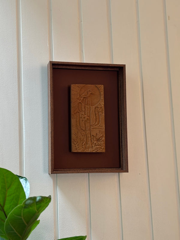 Quadro Mandacaru de Barro