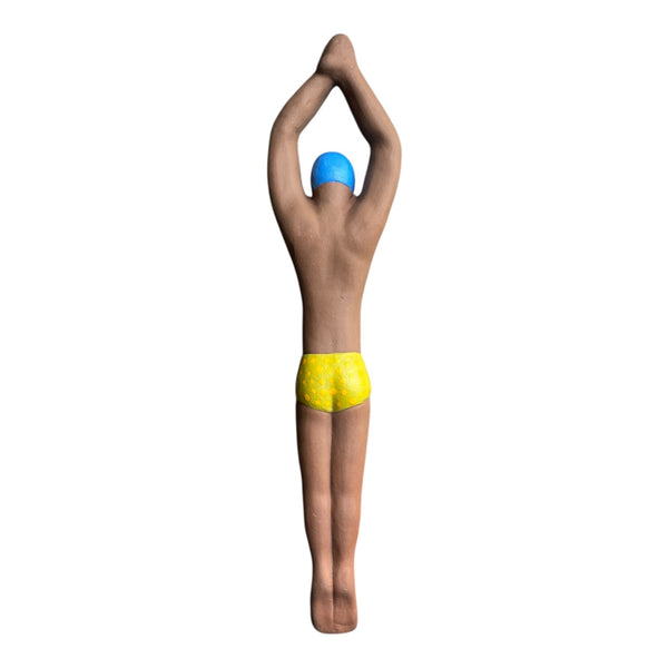 Nadador de Cerâmica - Artesão Leno