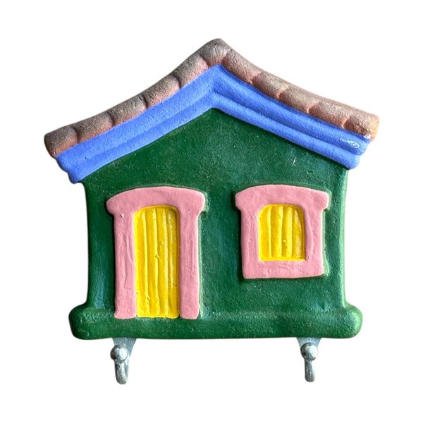 Porta-chaves de Cerâmica M - Artesão Leno