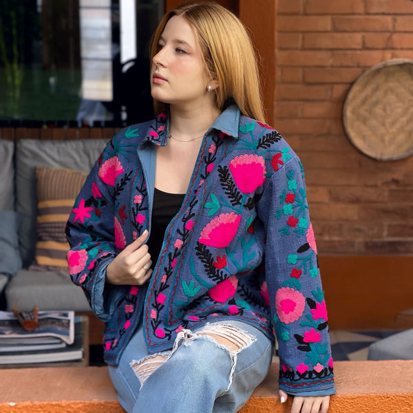 Jaqueta Indiana Suzani Cotton M/G
