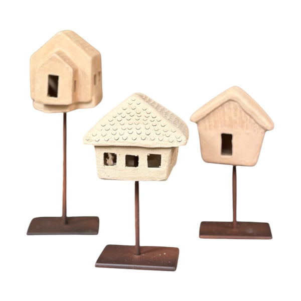 Conjunto 3 Casinhas de Barro