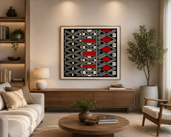 Pintura Indígena Waxamani Mehinako Xingu - 100x80