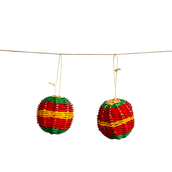 Conjunto de 2 Bolas de Natal Amazônicas