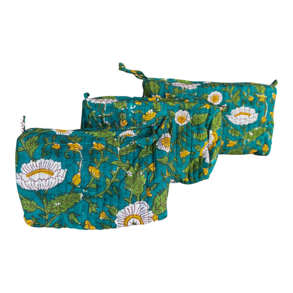 Nécessaire Indiana Kantha Quilt  - Kit com 3