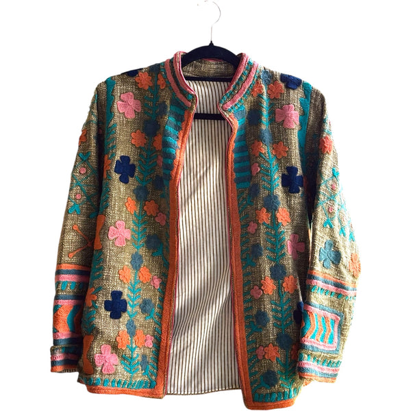 Jaqueta Indiana Bordada Cotton M