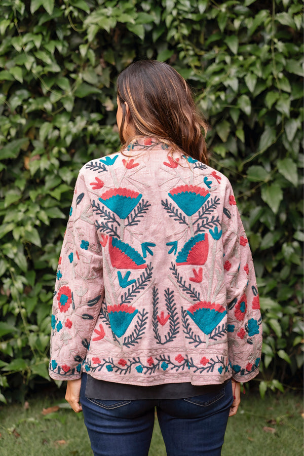 Jaqueta Indiana Bordada Cotton M/G