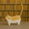 Porta Anel de Madeira - Gato