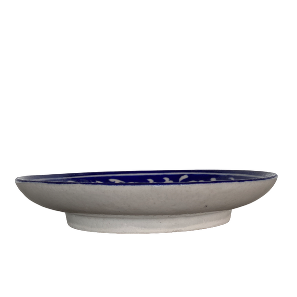 Prato Decorativo Cerâmica Azul de Jaipur P