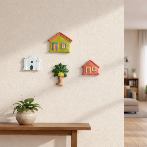 Casinha de Cerâmica M  - Artesão Leno