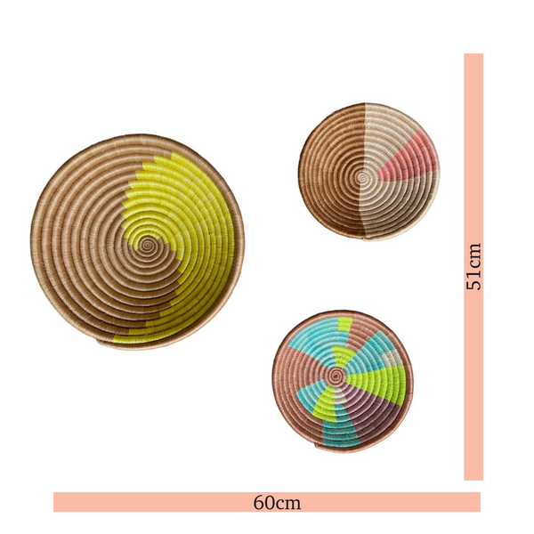 Composição de Parede Cestas Sisal