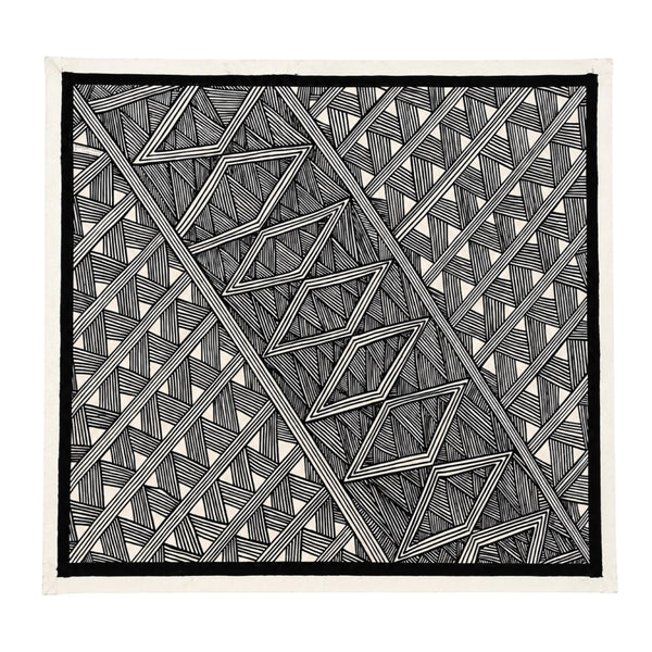 Pintura Indígena Waxamani Mehinako Xingu - 100x80