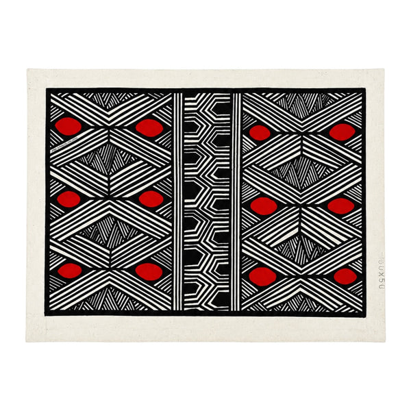 Pintura Indígena Waxamani Mehinako Xingu - 50x30