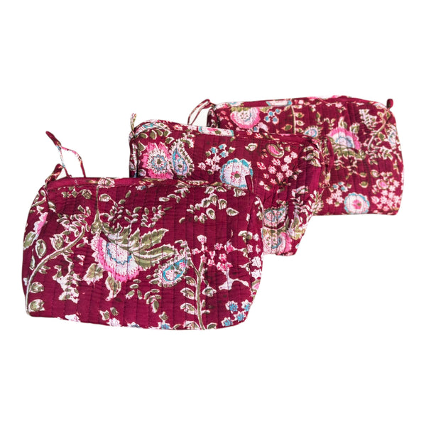 Nécessaire Indiana Kantha Quilt  - Kit com 3