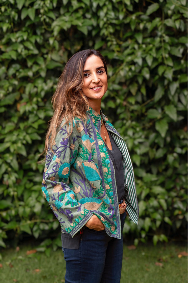 Jaqueta Indiana Bordada Cotton M