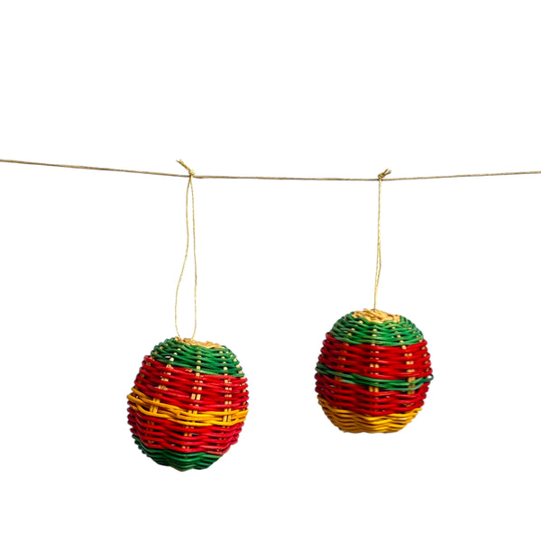 Conjunto de 2 Bolas de Natal Amazônicas