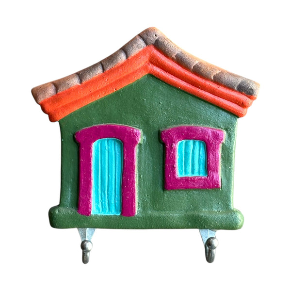 Porta-chaves de Cerâmica M - Artesão Leno