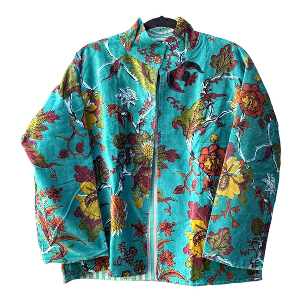 Jaqueta Indiana Velvet Estampada