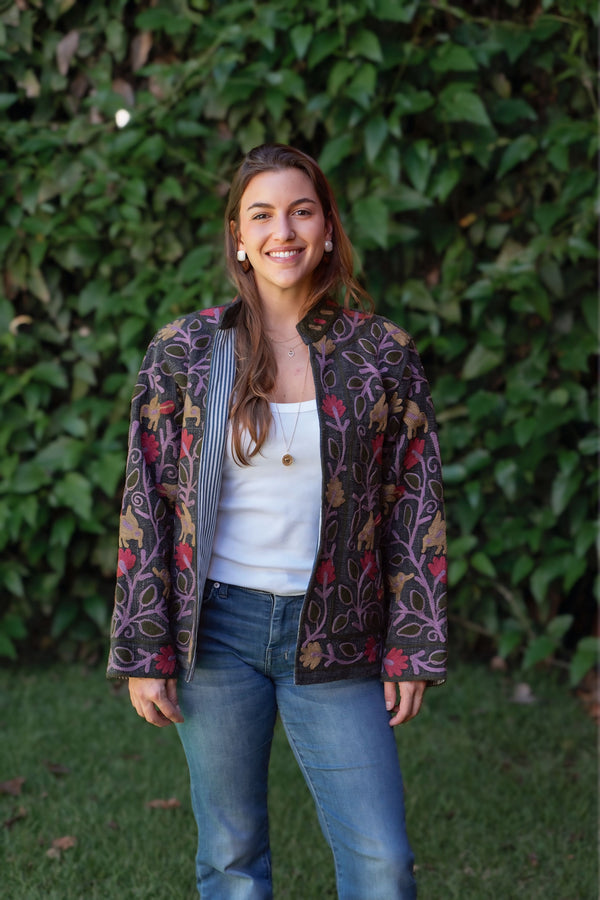 Jaqueta Indiana Bordada Cotton P