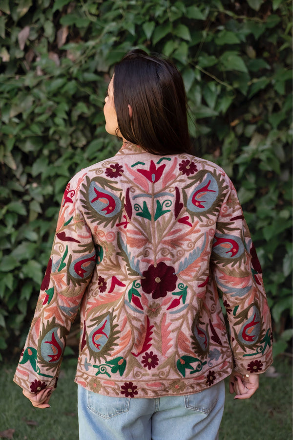 Jaqueta Indiana Bordada Cotton P/M