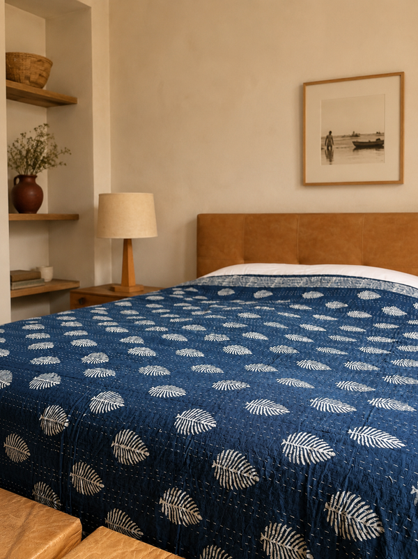 Colcha de Cama Fina Decorativa Indiana