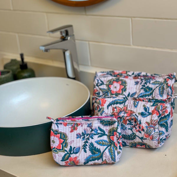 Nécessaire Indiana Kantha Quilt  - Kit com 3