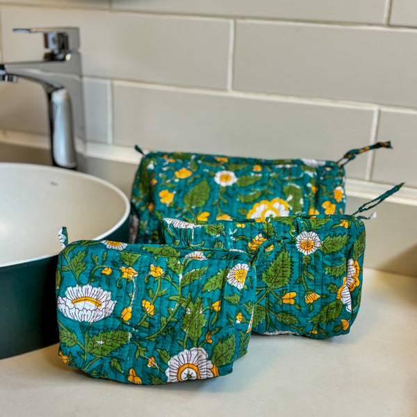 Nécessaire Indiana Kantha Quilt  - Kit com 3