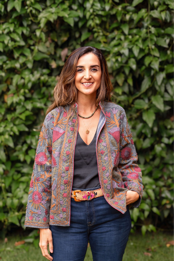 Jaqueta Indiana Bordada Cotton M