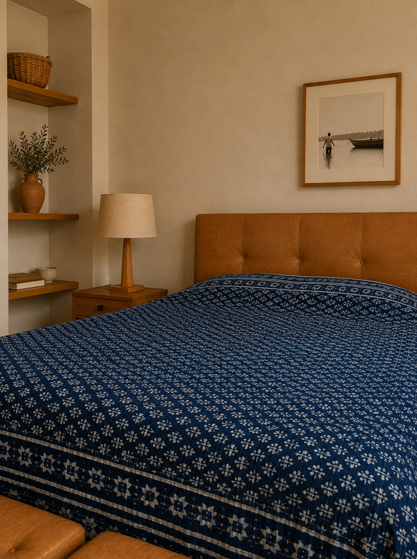 Colcha de Cama Fina Decorativa Indiana