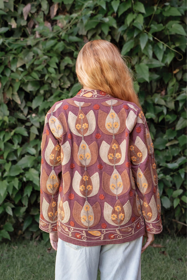 Jaqueta Indiana Bordada Cotton P/M