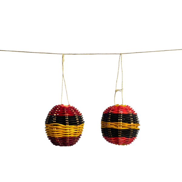 Conjunto de 2 Bolas de Natal Amazônicas