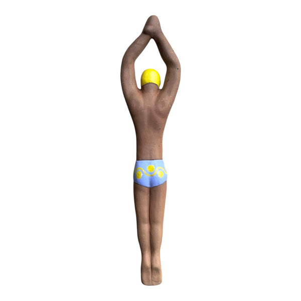 Nadador de Cerâmica - Artesão Leno