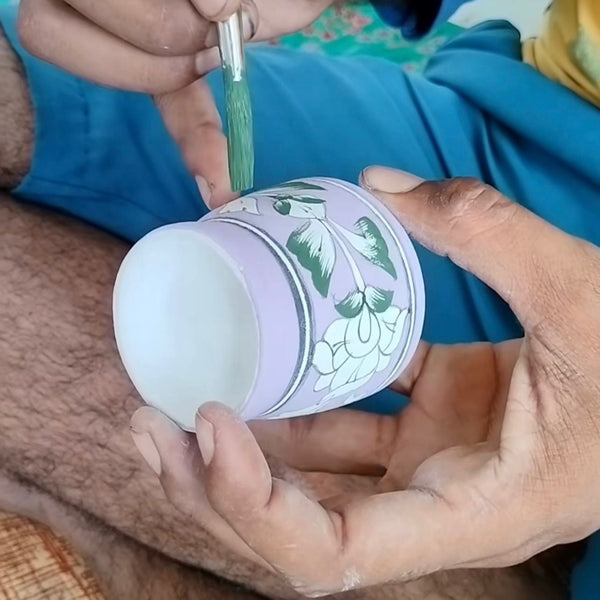 Kit Banheiro Cerâmica Azul de Jaipur
