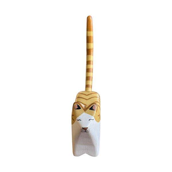 Porta Anel de Madeira - Gato