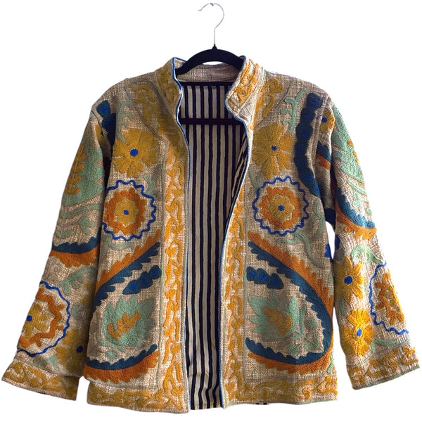 Jaqueta Indiana Bordada Cotton P/M