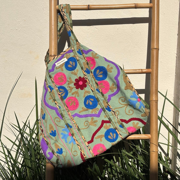 Bolsa Indiana Velvet - Dupla Face