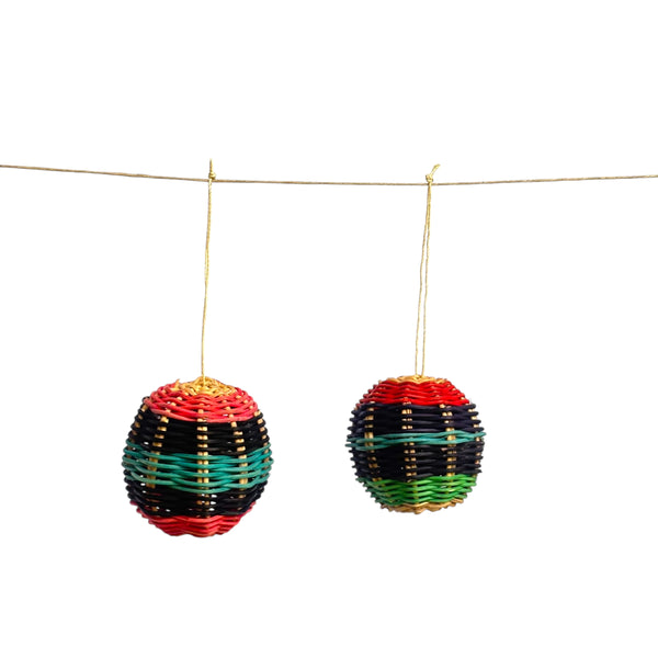 Conjunto de 2 Bolas de Natal Amazônicas