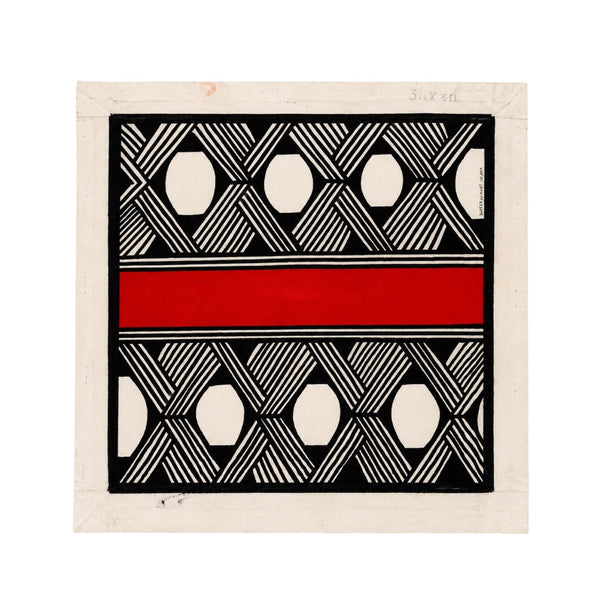 Pintura Indígena Waxamani Mehinako Xingu - 30x30