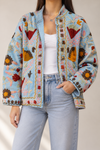 Jaqueta Indiana Bordada Cotton P